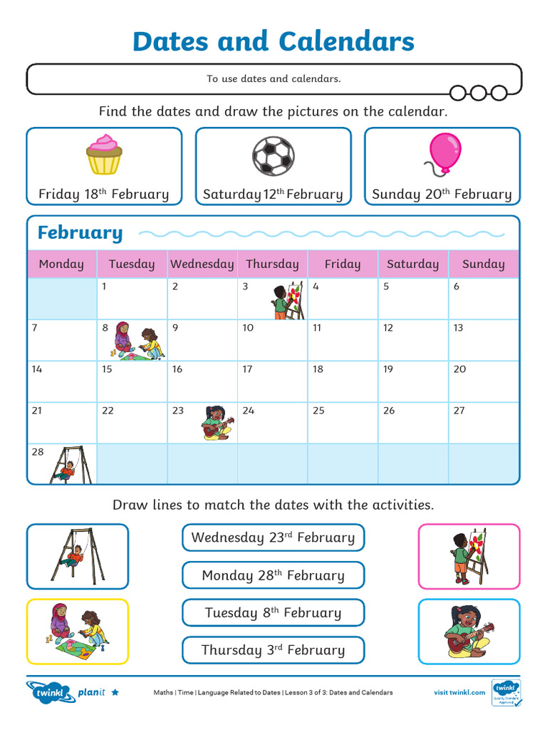 Dates and Calendars Activity Guide | PDF