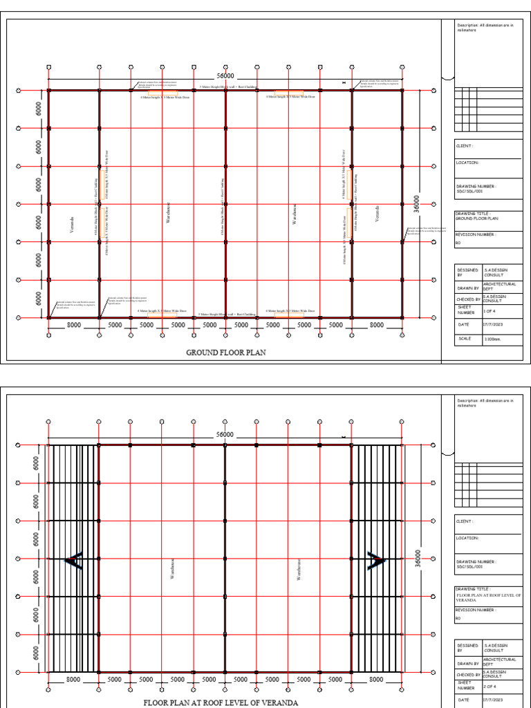 Architectural Plans and Elevations | PDF | Wall | Structural Engineering