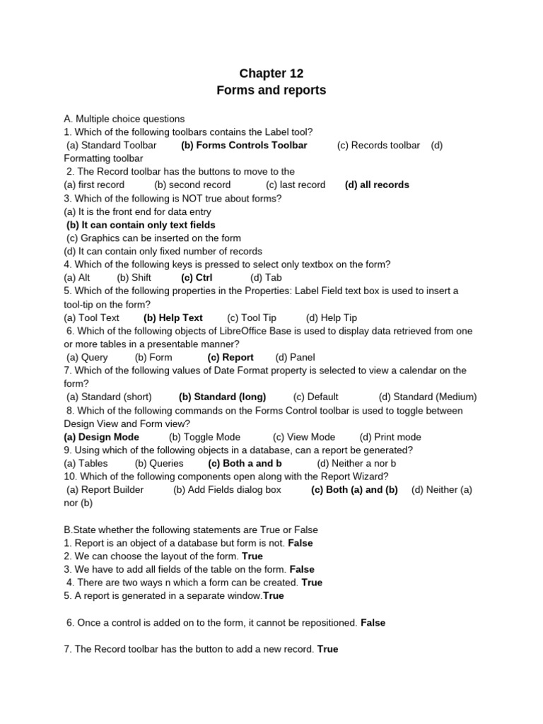 Forms and Reports in LibreOffice Base | PDF | Databases | Table (Database)