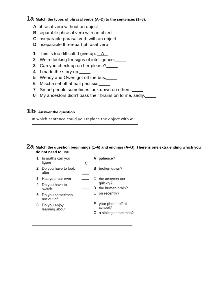 Grammar Test 3unit 3 11 Form | PDF | Linguistics | Grammar