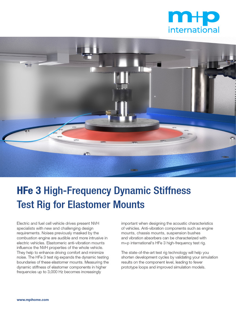 brochure-mp-hfe3-high-frequency-test-rig-en | PDF | Mechanical Engineering