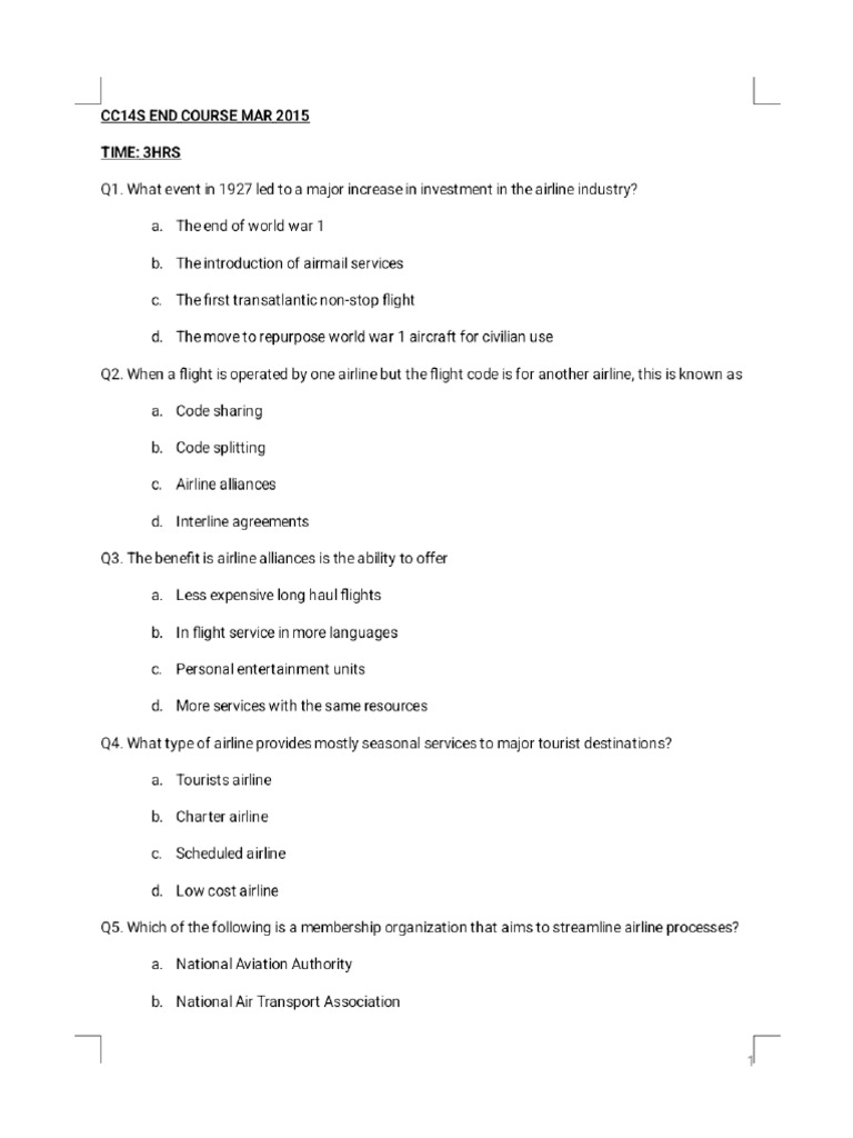 Cc14s End Course Mar 2015 - Phoenix | PDF