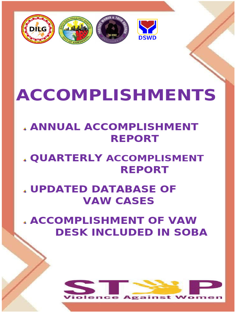 VAW Desk Annual & Quarterly Reports | PDF