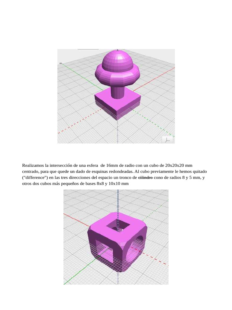 Figuras en Blockscad: Creación de Modelos | PDF