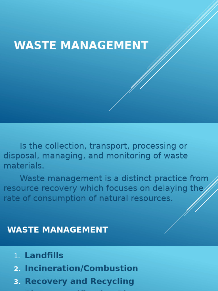 Waste Management | PDF | Waste Management | Waste