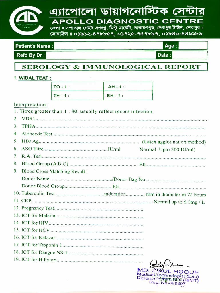 Blood Group (Apollo) | PDF
