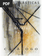 Catálogo independente 2012 - Isabela Andere Pedra - Artes Plásticas