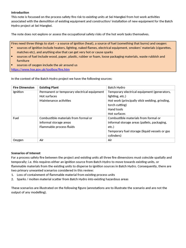 Fire Risk Assessment for Batch Hydro Project | PDF | Combustion | Fires