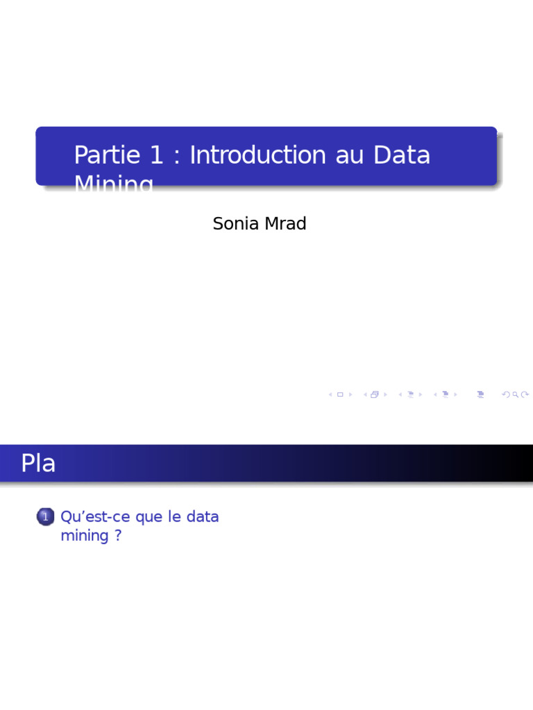 Introduction au Data Mining et ses Méthodes | PDF | Minage des données ...