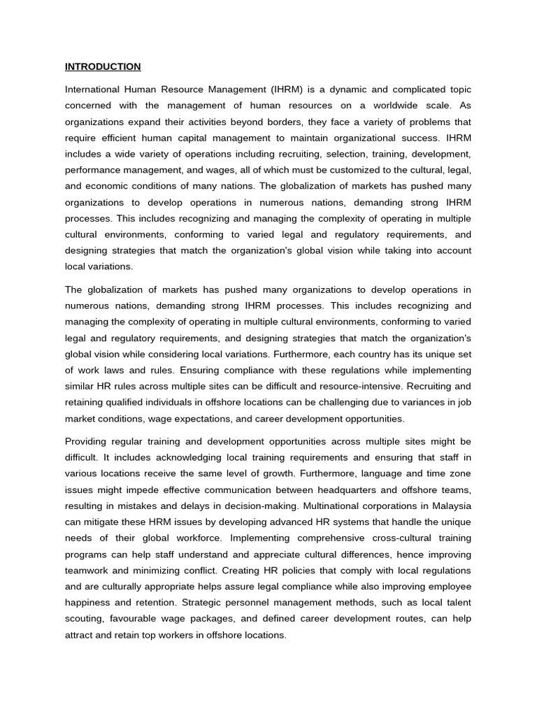 Ihrm Intro Sem 8 | PDF | Human Resource Management | Computer Security