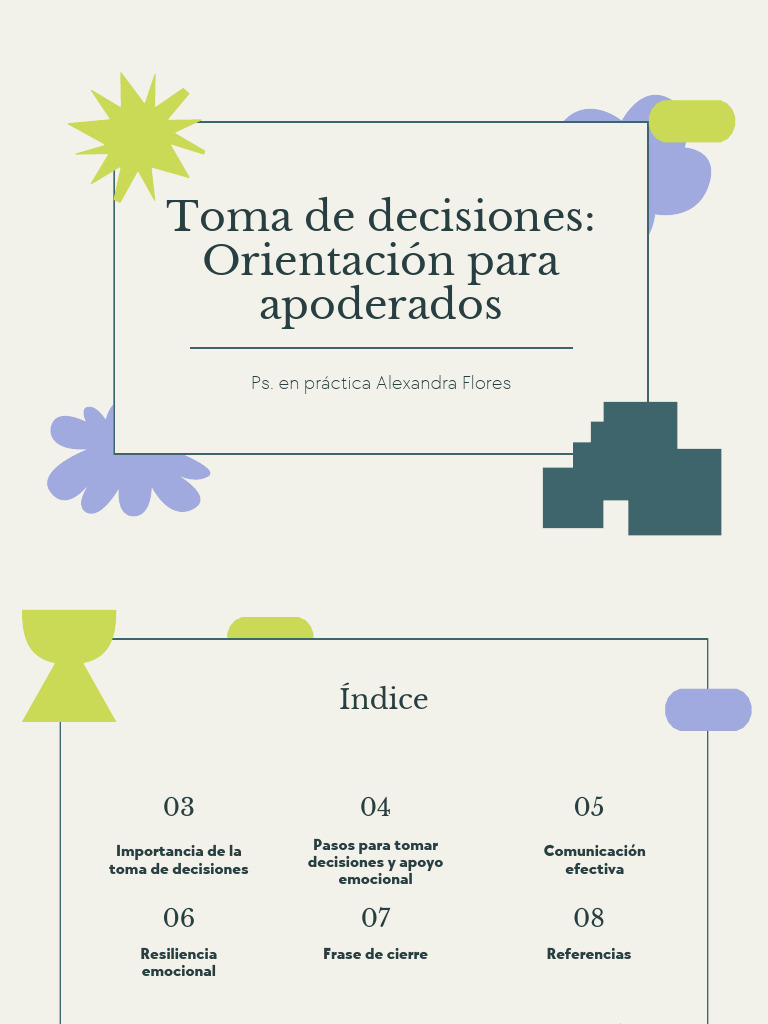 Guía para la Toma de Decisiones Adolescentes | PDF | Las emociones ...
