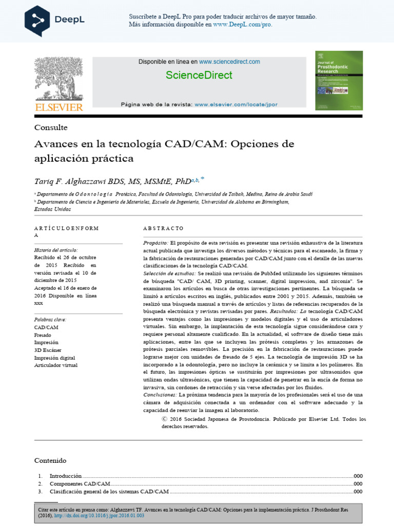Advancements in CAD-CAM Technology - Options For Practical ...