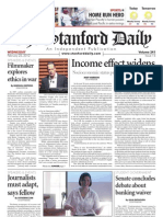 The Stanford Daily: Income Effect Widens