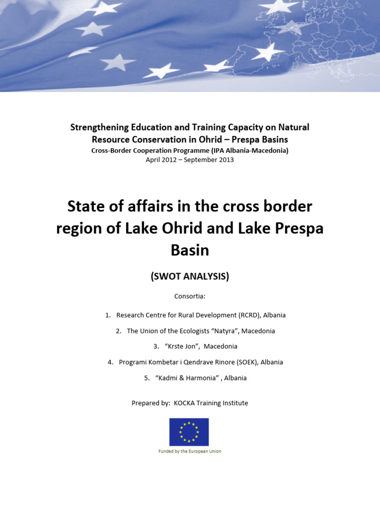 1.4 State of Affairs in The Cross Border Region of Lake Ohri | PDF ...