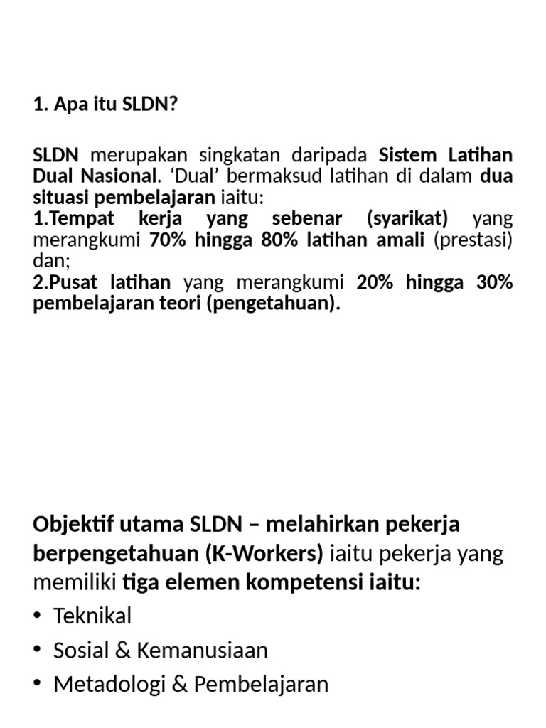 Info Ringkas SLDN | PDF