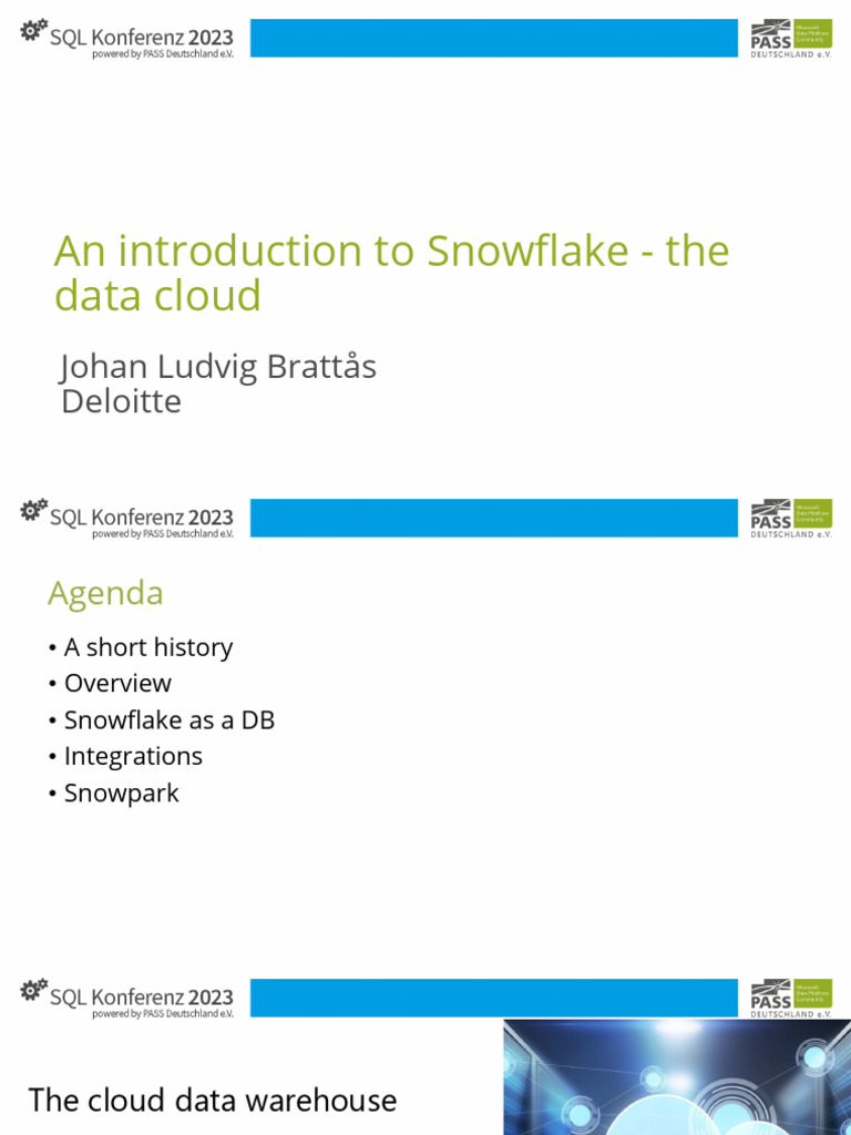 Introduction to Snowflake Data Cloud | PDF | Cloud Computing ...