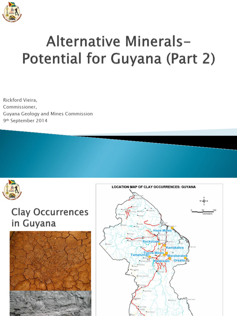 Minerals of Guyana p2 Rickford Vieira 09092014 2 | PDF | Quartz | Minerals