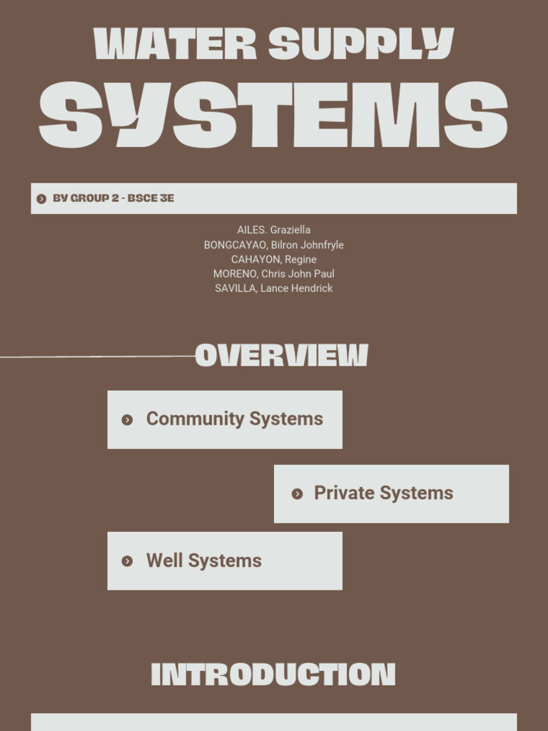 Raw Water Supply Systems Overview | PDF | Pump | Casing (Borehole)