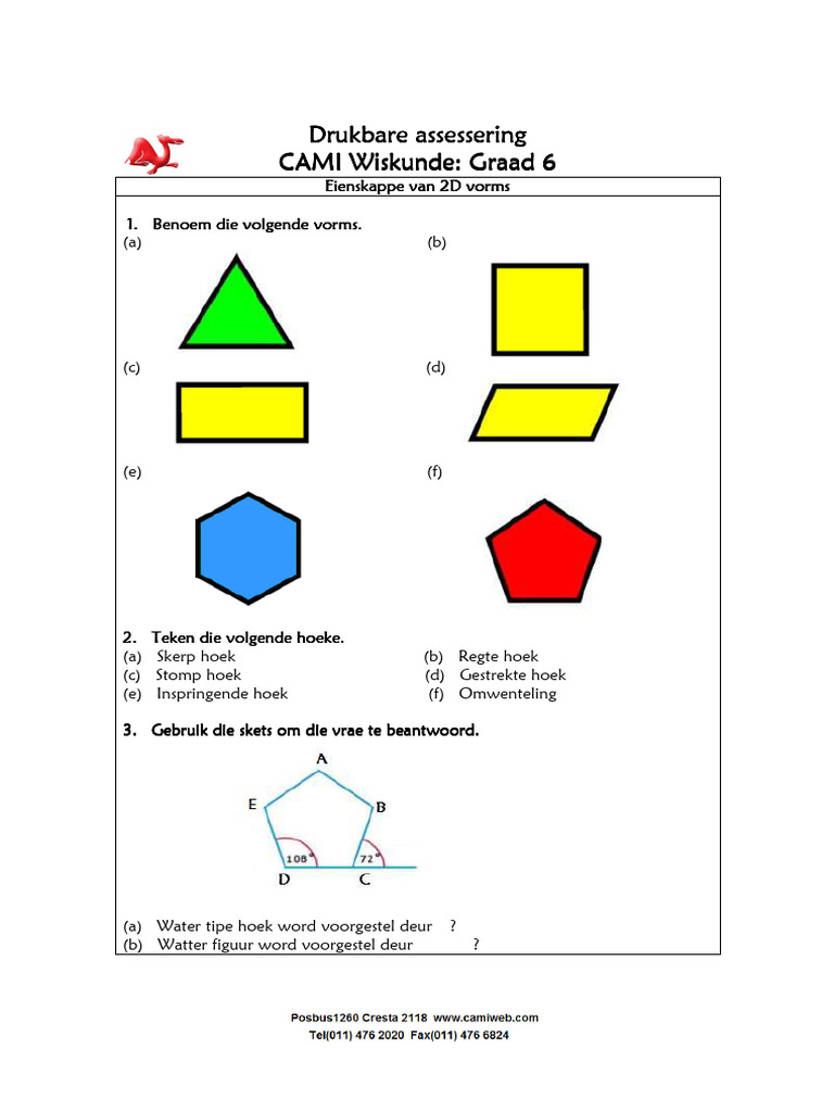 Graad 06 - 2D Vorms | PDF