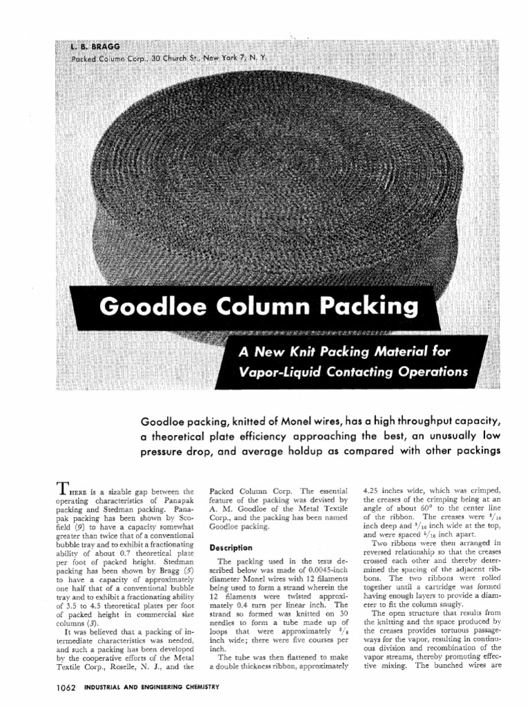 Goodloe Packing Performance Analysis | PDF