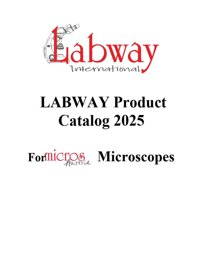 LABWAY 2025 Microscope Catalog | PDF | Microscope | Aperture