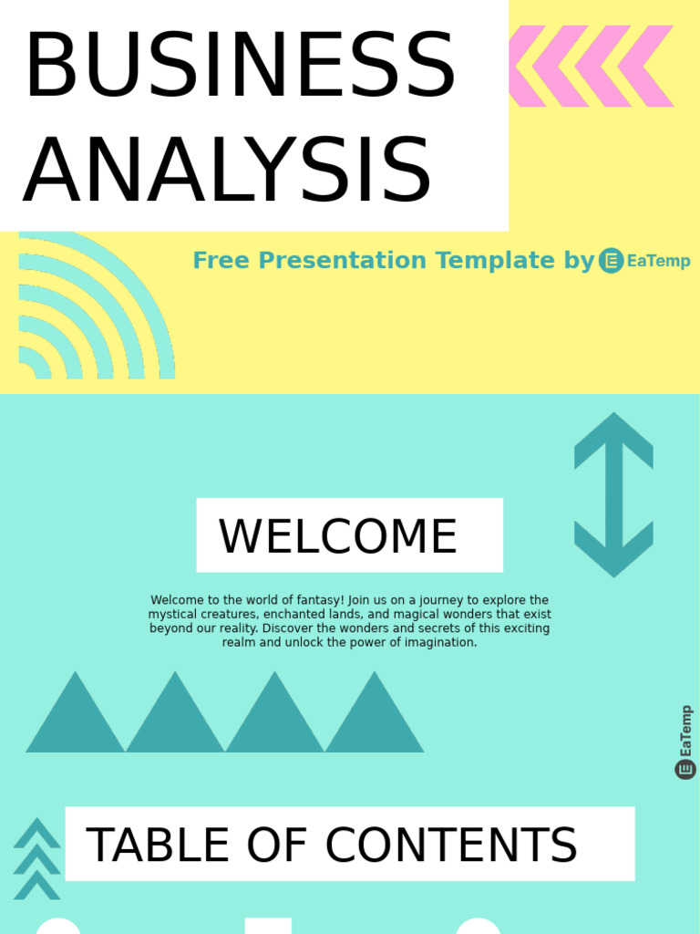 Business Analysis PowerPoint Template by EaTemp | PDF | Fantasy | Elves