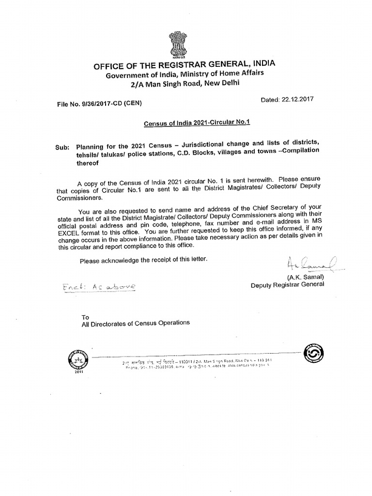 Circular No 01 ORGI | PDF