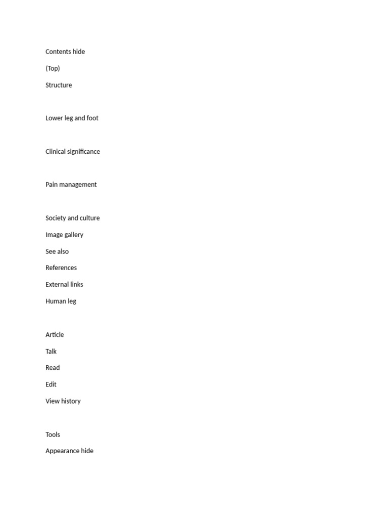 Leg Pdf Human Leg Pelvis