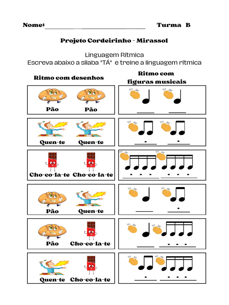 Treinamento de Linguagem Rítmica | PDF