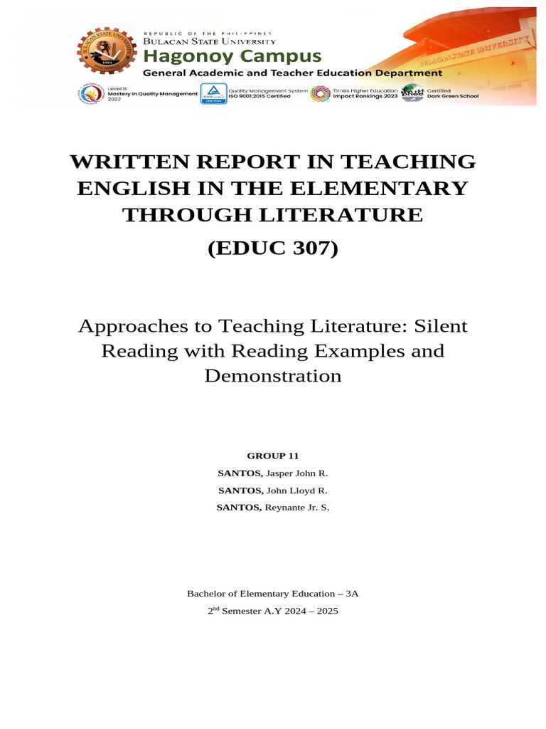 GROUP 11 WR in GED 307 Unfinalized | PDF | Reading Comprehension ...
