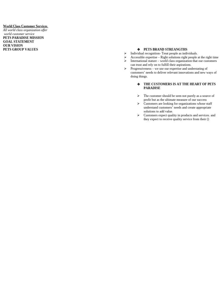 World Class Customer Services EDIT | PDF | Communication | Body Language
