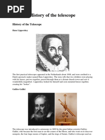 History of The Telescope