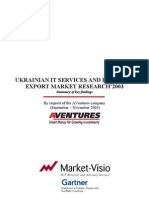 Ukrainian IT Services and Products Export Market Research 2003
