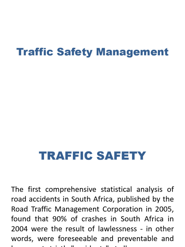 South Africa Road Traffic Safety Analysis | PDF | Traffic Collision ...
