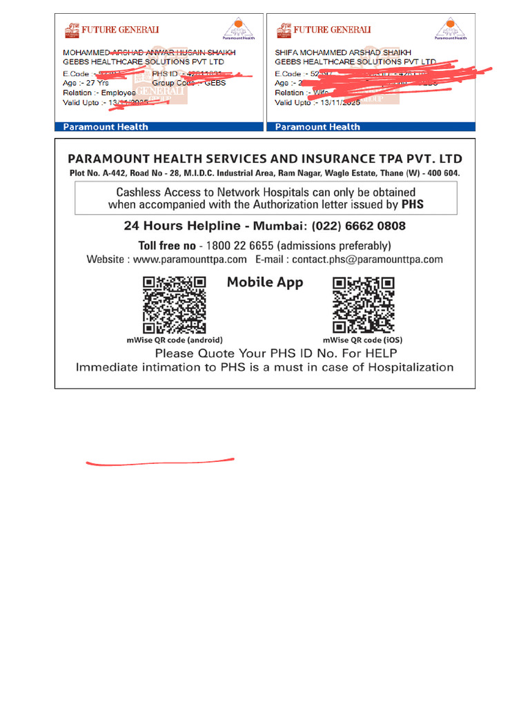 insurance card | PDF