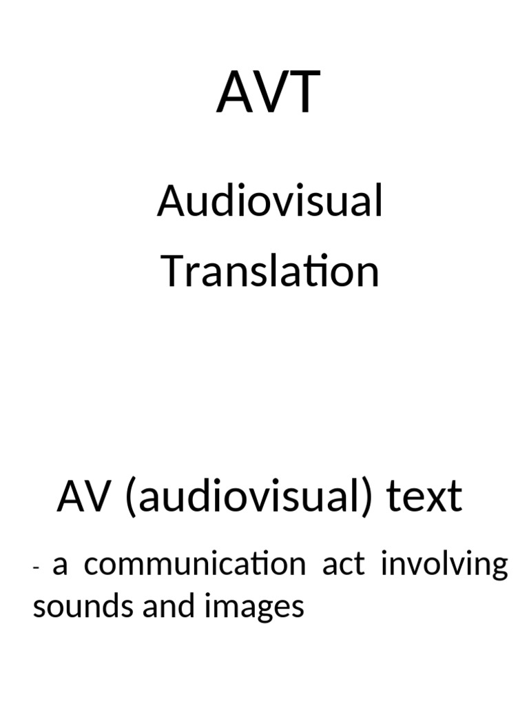 Audiovisual Translation | PDF | Translations | Linguistics
