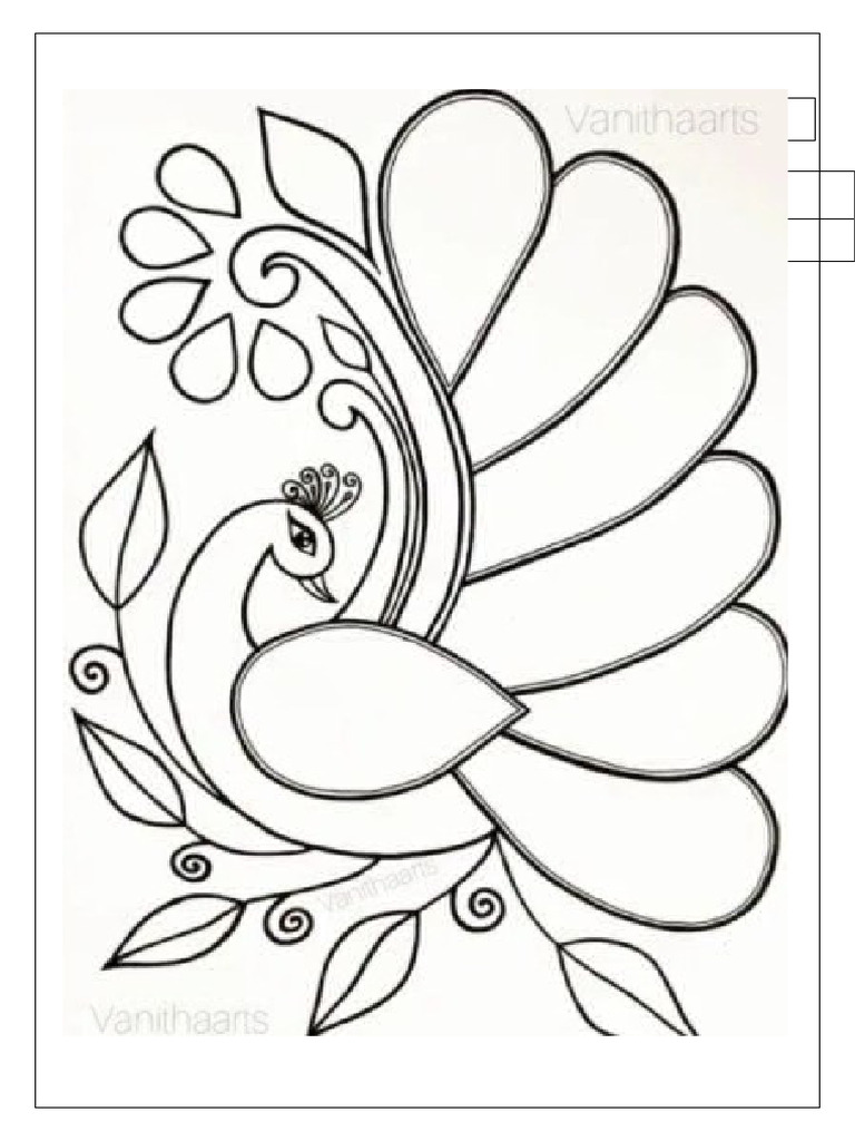 Peacock Rangoli Art Activity Guide | PDF