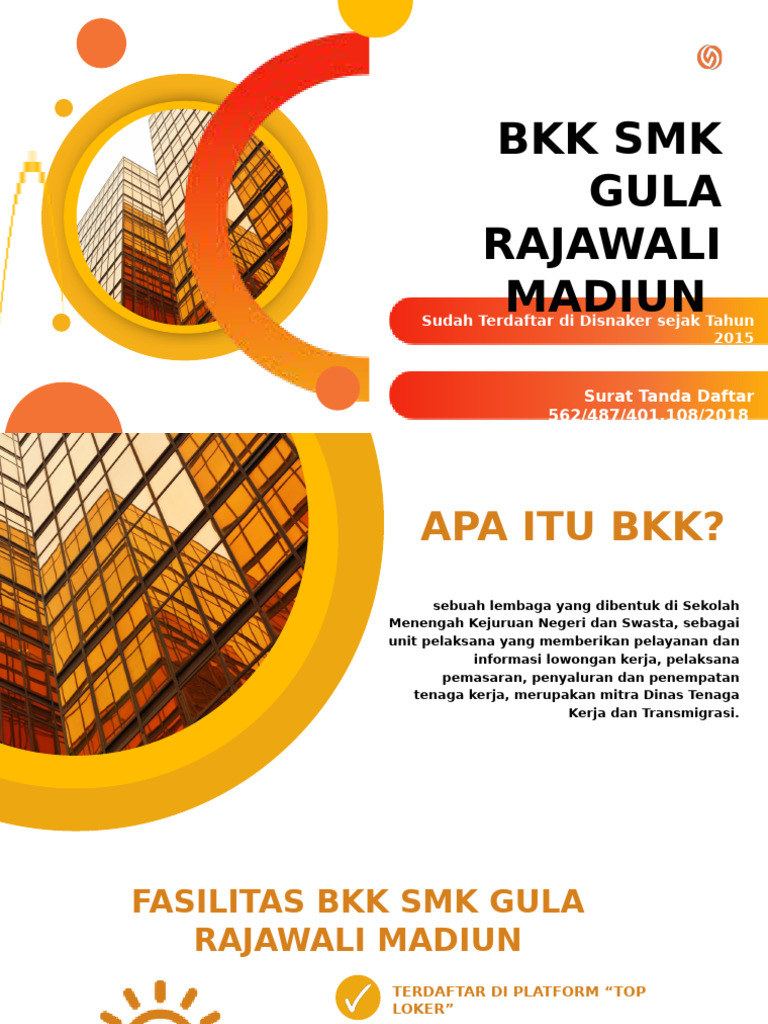 BKK SMK Gula Rajawali Madiun: Layanan Kerja | PDF