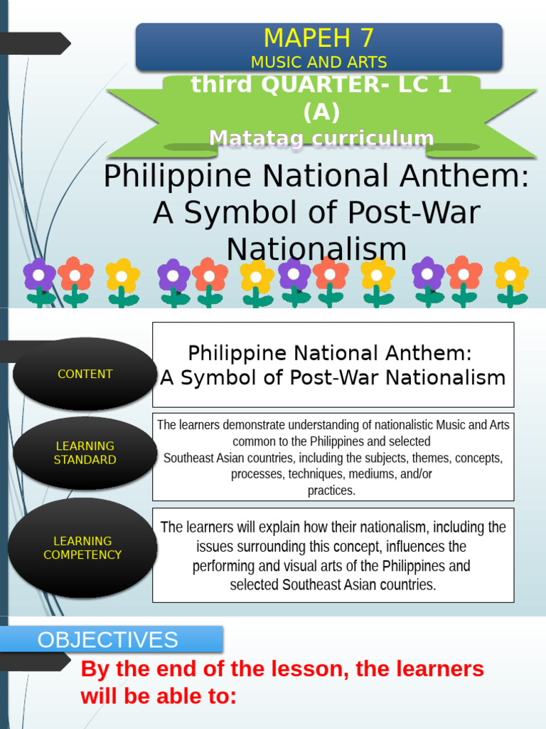 Q3 MUSIC AND ARTS WEEK 1 2 LESSON With Activity | PDF