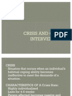 Crisis and Crisis Intervention