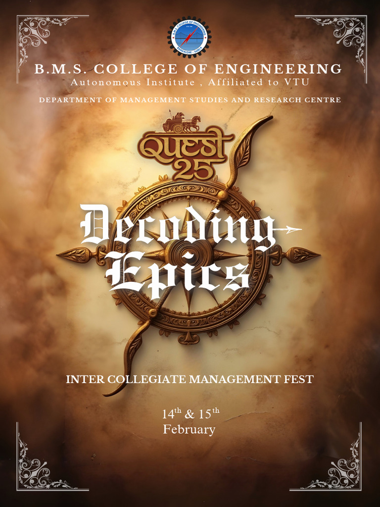 BMSCE Management Fest: QUEST 2025 | PDF | Business