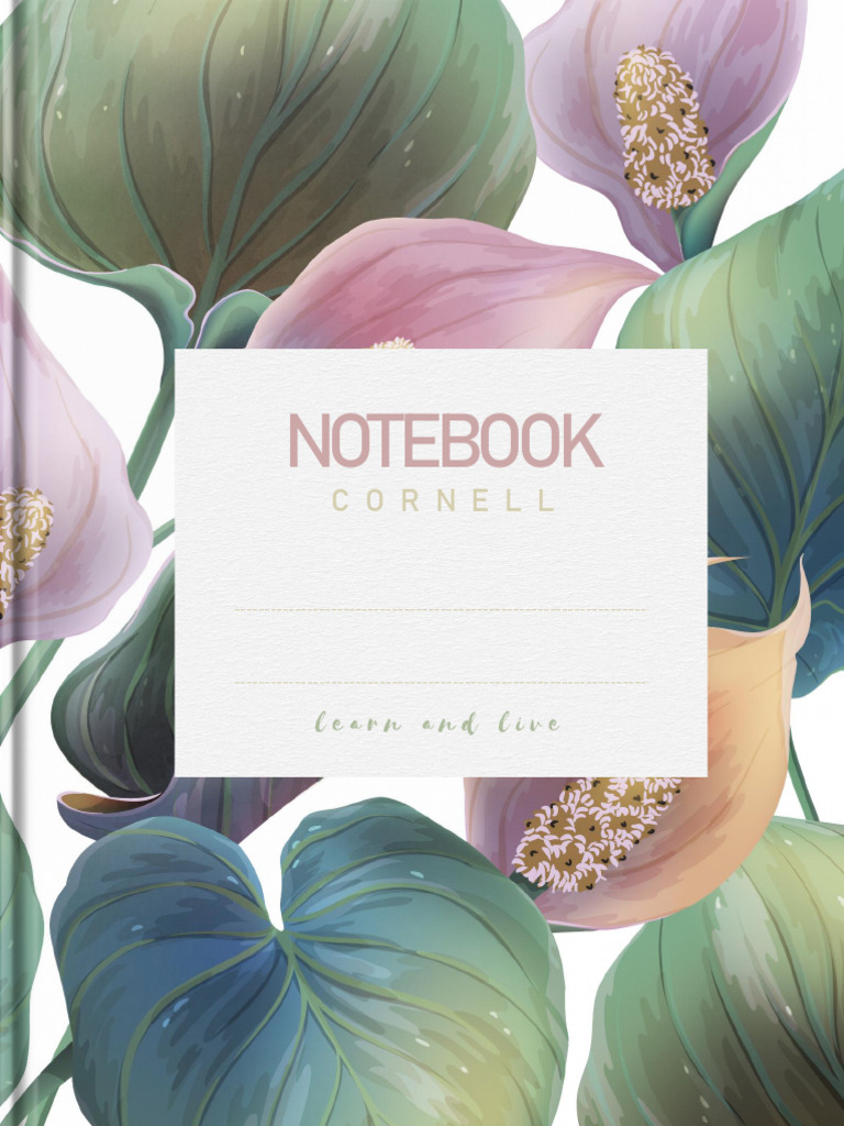Blooming Flowers Theme 100 Chapters Free Cornell Notes Template | PDF