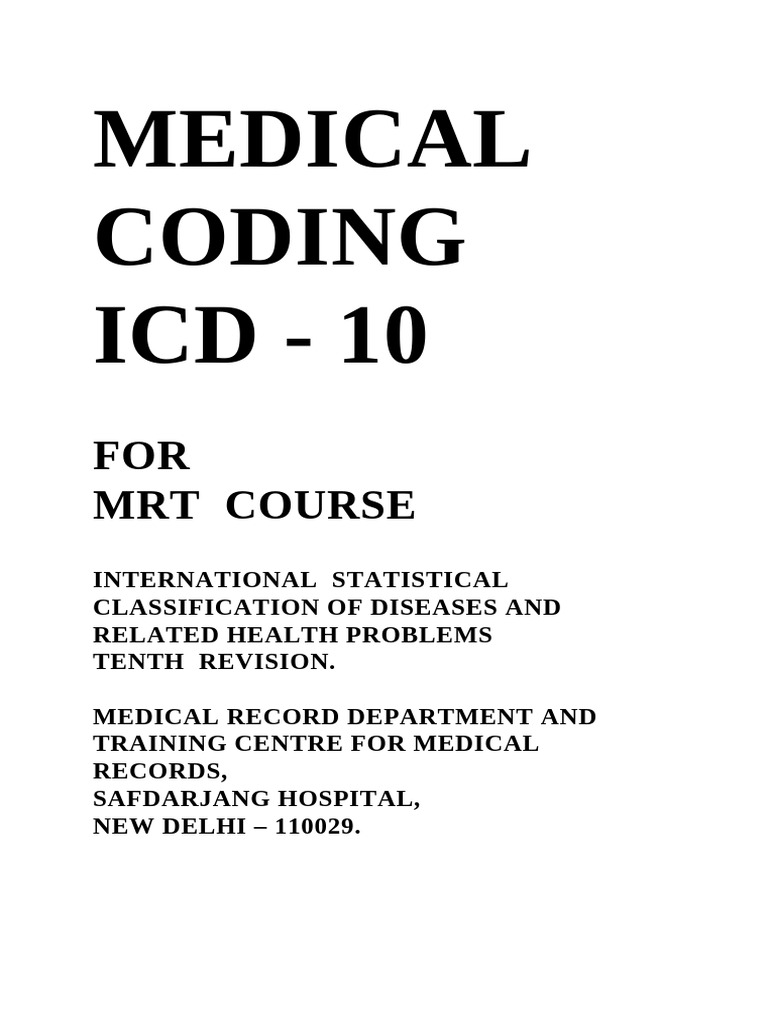ICD-10 Medical Coding Guide | PDF
