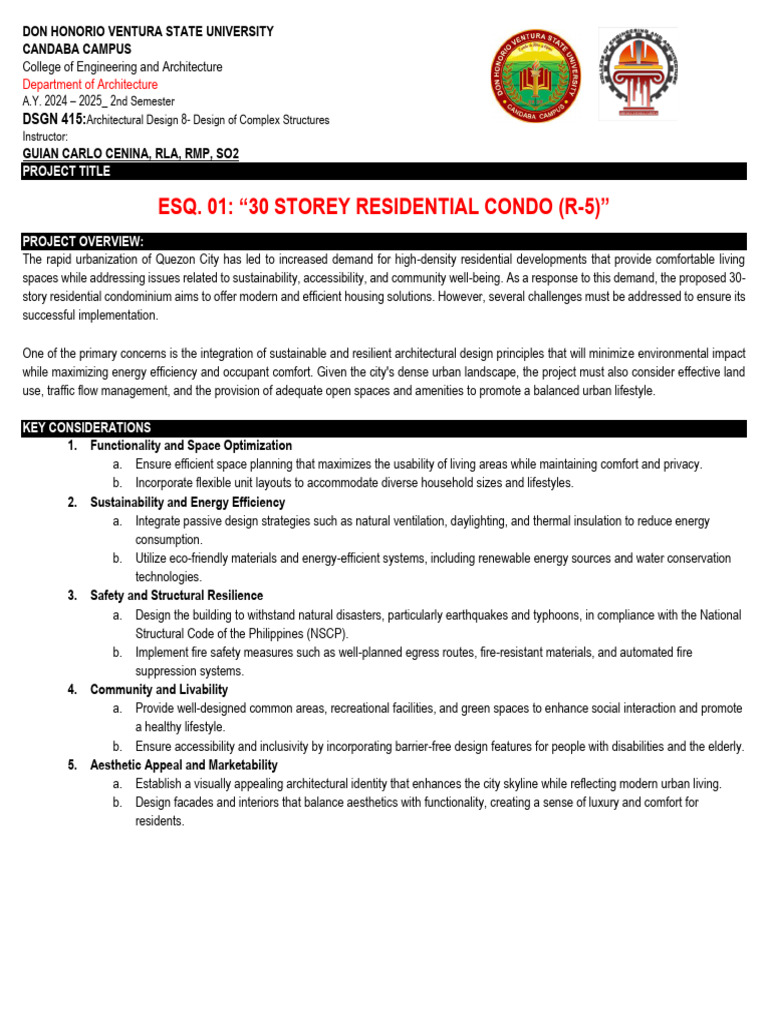 30-Story Residential Condo Design Plan | PDF | Efficient Energy Use ...