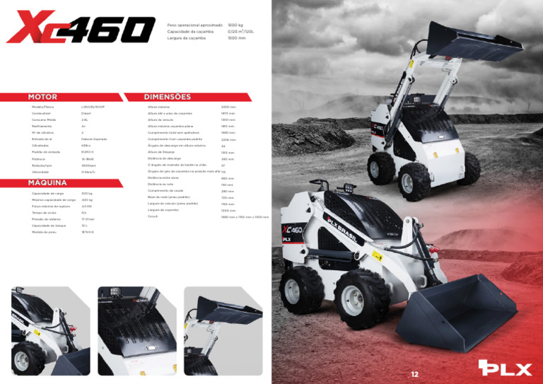 Catalogo Mini Carregadeira PLX XC460 | PDF | Pneu