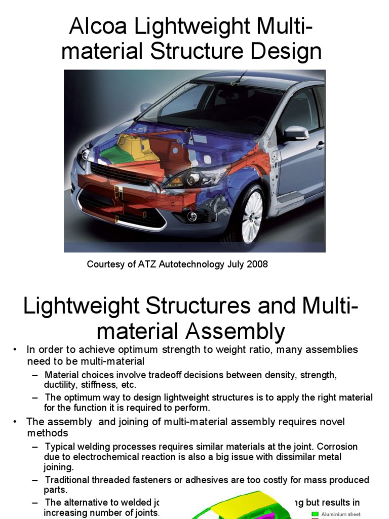 Alcoa Lightweight Multi-Material Structure Design: Research Proposal ...