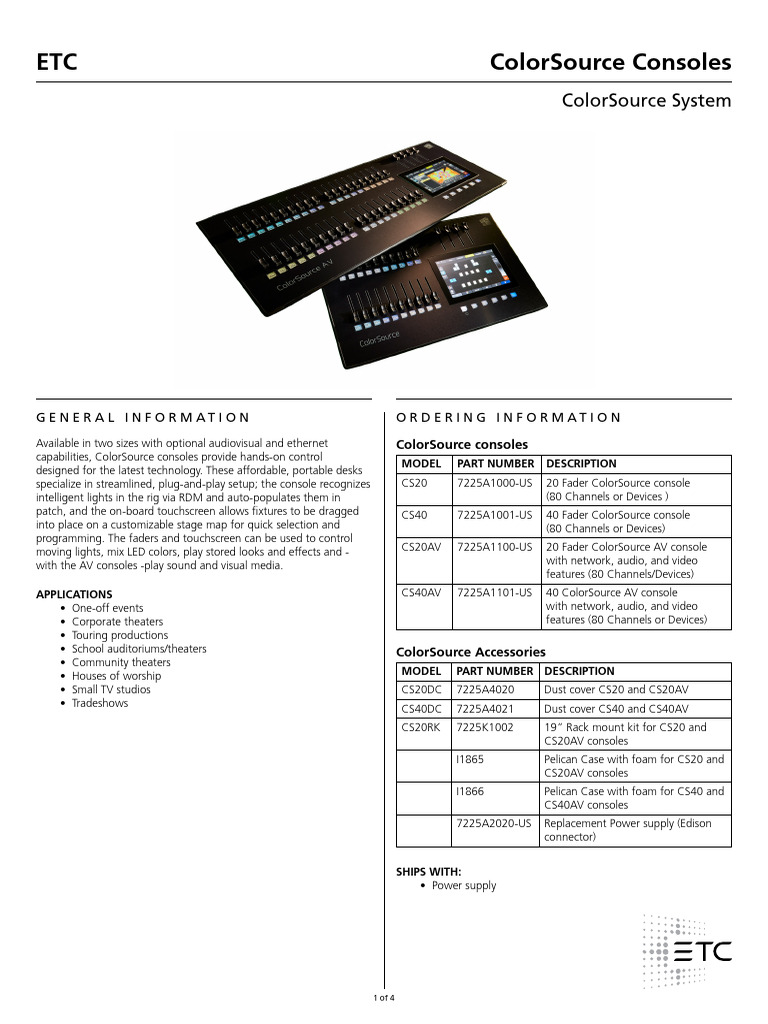 ColorSource Datasheet Esp | PDF | Computing | Information And ...
