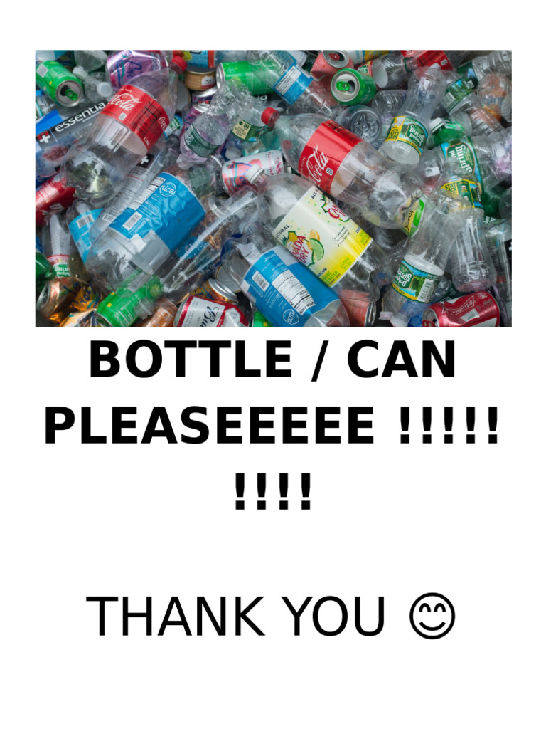 Recycling Guidelines for Bottles and Cans | PDF