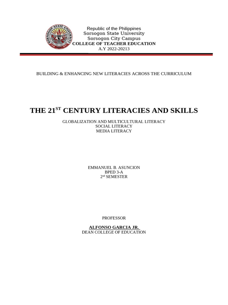21st Century Literacy Skills Overview | PDF | Literacy | Knowledge