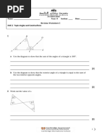 Geometry Construction Exam Questions | PDF | Circle | Triangle